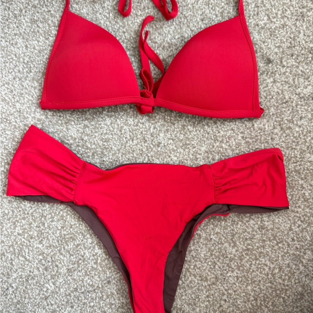 Calzedonia Red Two-Piece Bikini Set